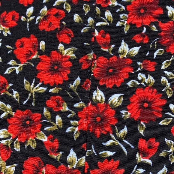 Floral Red Midi Dress - Picture 11 of 12